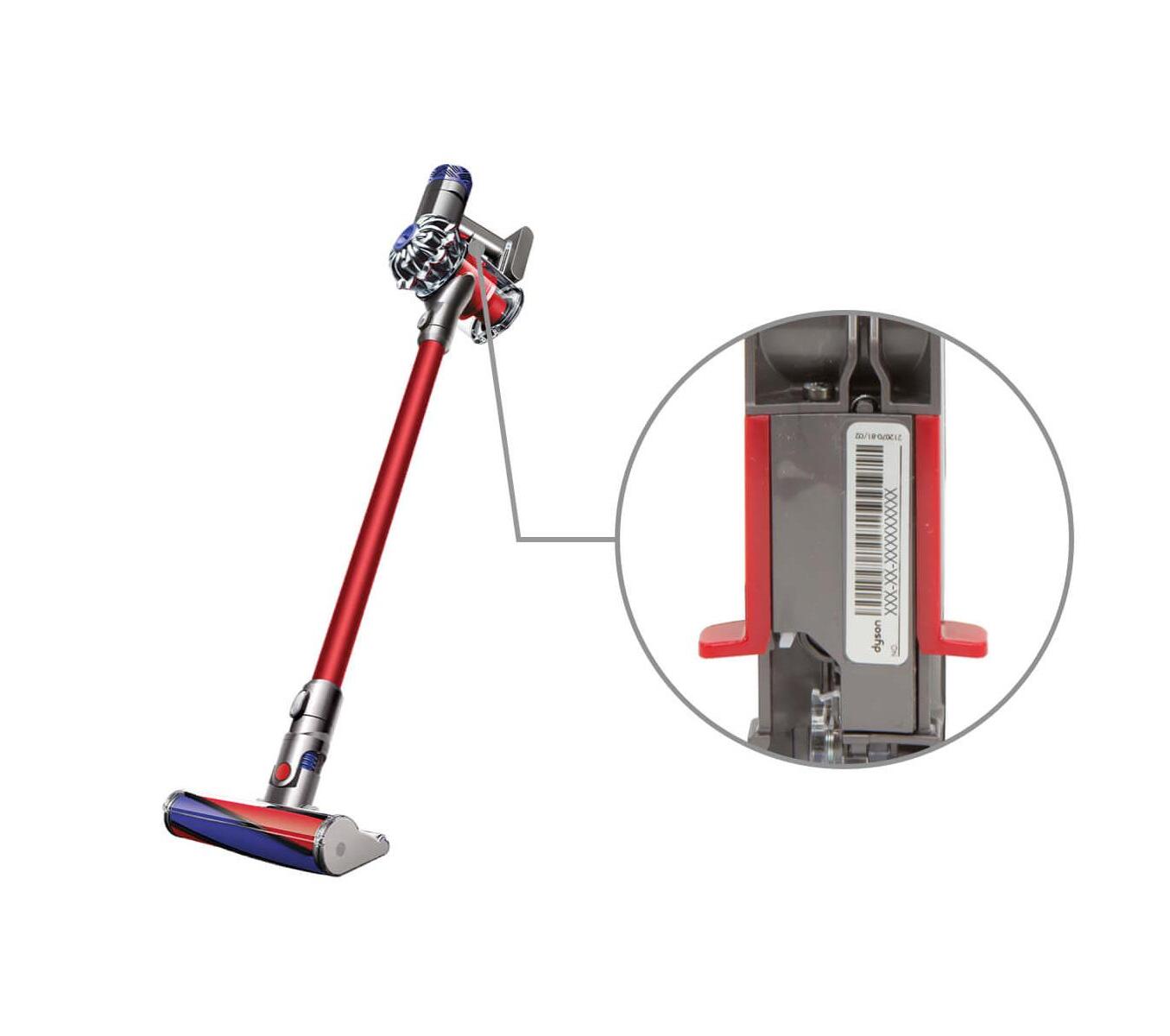 Как найти серийный номер вашего устройства Dyson